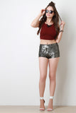 Matte Sequin Shorts