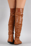 Slouchy Over-the-Knee Flat Boot