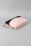 Two-Tone Faux Fur Clutch