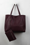 Reversible Suede And Leather Tote Bag