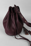 Small Double Drawstring Bucket Bag