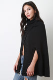 Turtle Neck Cape Jacket