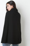 Turtle Neck Cape Jacket