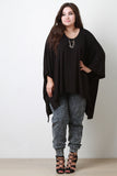 Oversized Dolman Handkerchief Top