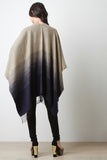 Ombre Woven Fringe Cape