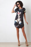 Old Skool Graphic Print Tee Dress