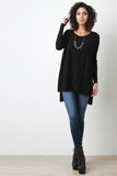 Boxy Side Slit Sweater