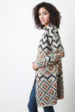 Oversized Layering Tribal Knit Longline Cardigan