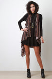 Tribal Draping Longline Vest