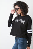 New York Jersey Sweatshirt Top