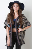 Hooded Tribal Diamond Cardigan