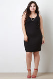 Twisted Back Ribbed Sleeveless Dress