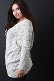 Slanted Semi-Sheer Crochet Sweater Top