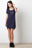 Back Cutout Tee Mini Dress