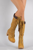 Liliana Lug Chunky Heel Work Boots