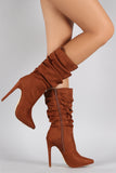 Liliana Slouchy Pointy Toe Stiletto Boot