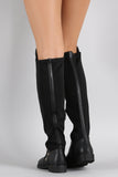 Liliana Pyramid Studded Riding Knee High Boots