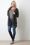 Loose Knit Hoodie Cardigan