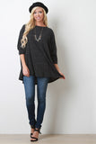 Lucky 7 Marled Knit Boxy Top