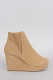 Bamboo Elastic Gores Wedge Booties