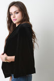 Velvet Cape Sleeve Blazer